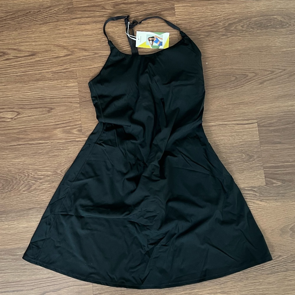 Black Halara Exercise Dress. New with tags. Love this! Too long for me!